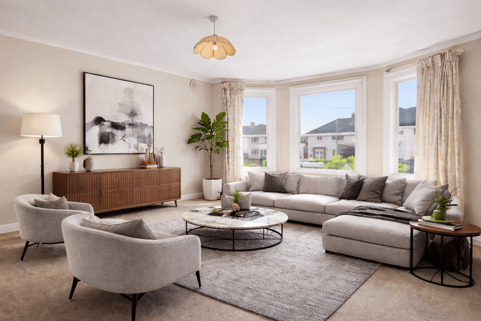 Virtual staging example